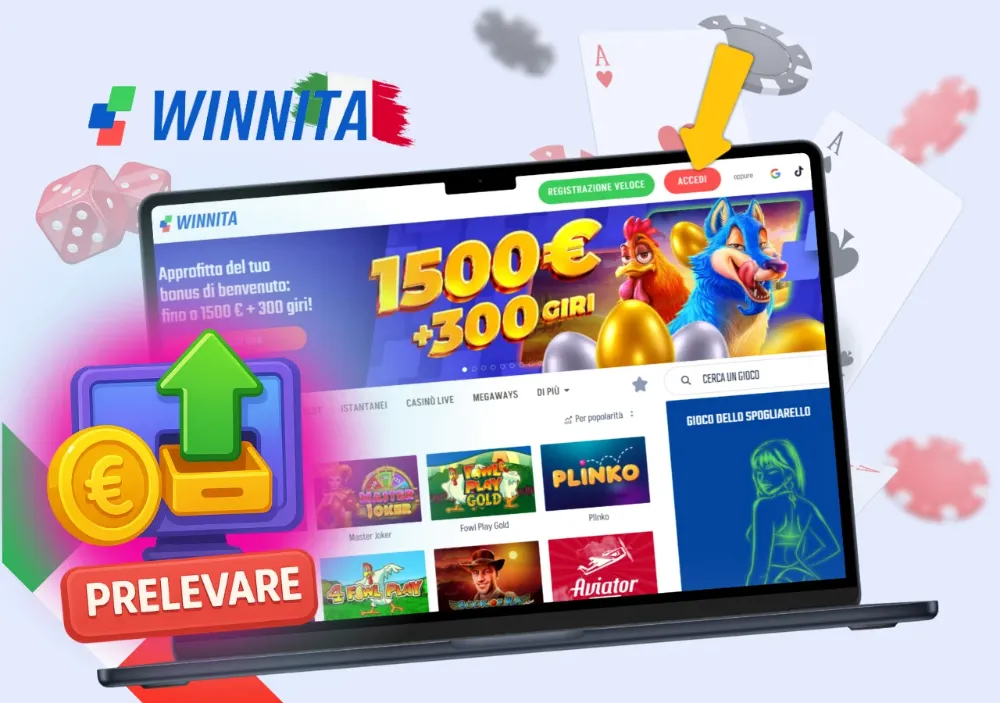 Metodi di pagamento e prelievo su Winnita per i giocatori italiani